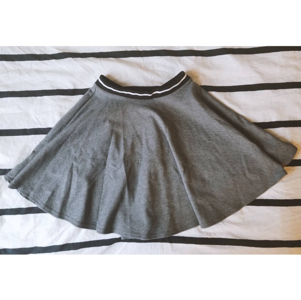 High-Waisted Varsity Skater Skirt